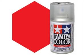 Tamiya TS8 Italian Red Synthetic Lacquer Spray Paint 100ml TS-8These cans of spray paint are extremely useful for painting large surfaces, the paint is a synthetic lacquer that cures in a short period of time. Each can contains 100ml of paint, which is enough to fully cover 2 or 3, 1/24 scale sized car bodies.