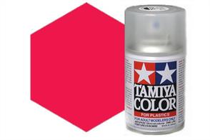 Tamiya TS18 Met. Red Synthetic Lacquer Spray Paint 100ml TS-18These cans of spray paint are extremely useful for painting large surfaces, the paint is a synthetic lacquer that cures in a short period of time. Each can contains 100ml of paint, which is enough to fully cover 2 or 3, 1/24 scale sized car bodies.