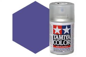 Tamiya TS24 Purple Synthetic Lacquer Spray Paint 100ml TS-24These cans of spray paint are extremely useful for painting large surfaces, the paint is a synthetic lacquer that cures in a short period of time. Each can contains 100ml of paint, which is enough to fully cover 2 or 3, 1/24 scale sized car bodies.