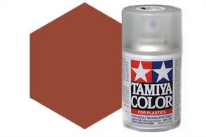 Tamiya TS33 Dull Red Synthetic Lacquer Spray Paint 100ml TS-33These cans of spray paint are extremely useful for painting large surfaces, the paint is a synthetic lacquer that cures in a short period of time. Each can contains 100ml of paint, which is enough to fully cover 2 or 3, 1/24 scale sized car bodies.