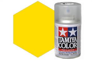 Tamiya TS47 Chrome Yellow Synthetic Lacquer Spray Paint 100ml TS-47These cans of spray paint are extremely useful for painting large surfaces, the paint is a synthetic lacquer that cures in a short period of time. Each can contains 100ml of paint, which is enough to fully cover 2 or 3, 1/24 scale sized car bodies.