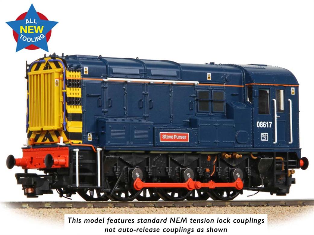 Bachmann OO 35-915 BR 08617 Steve Purser Class 08 Diesel Shunter Blue