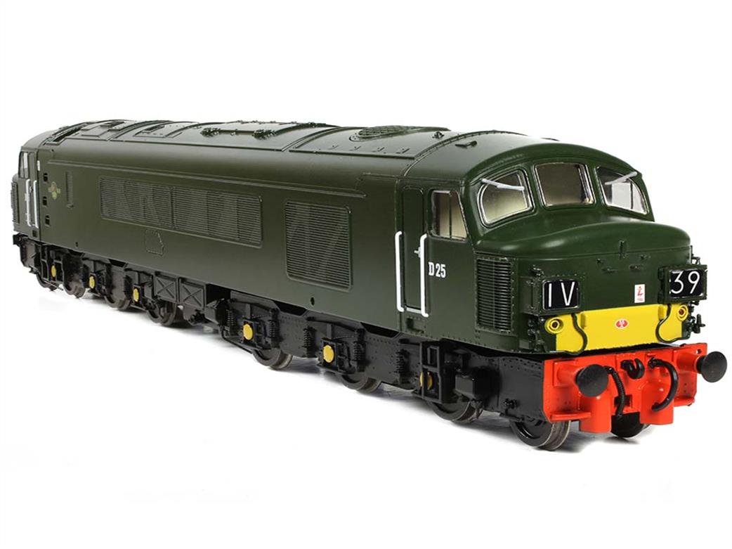 Bachmann OO 32-679A BR D25 Class 45 Diesel Locomotive Split Headcode Green Small Warning Panels