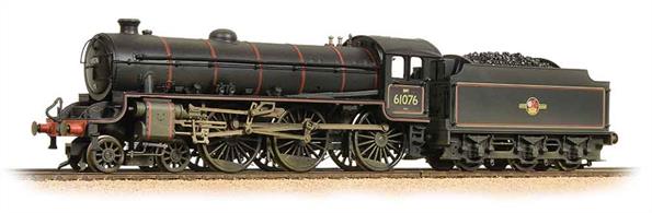 Bachmann Branchline 31-716A 00 Gauge BR 61076 Thompson B1 Class 4-6-0 BR Lined Black Late Crest - Weathered FinishDimensions - Length 267mm.The Thompson B1 class was one the LNERs most successful classes. Introduced in 1942 the locomotives were almost new when BR took over ownership and many lasted until the end of steam on the Eastern region in 1967.DCC Ready. 8-pin socket