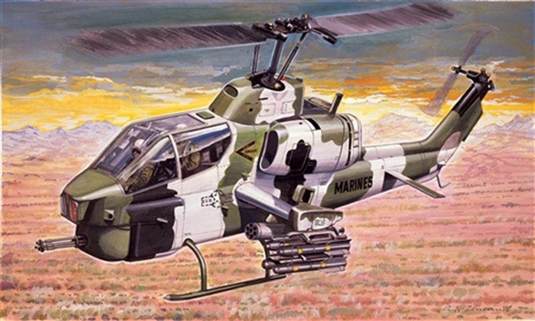 Italeri 1/72 160 Bell AH-1W Super Cobra Helicopter Kit