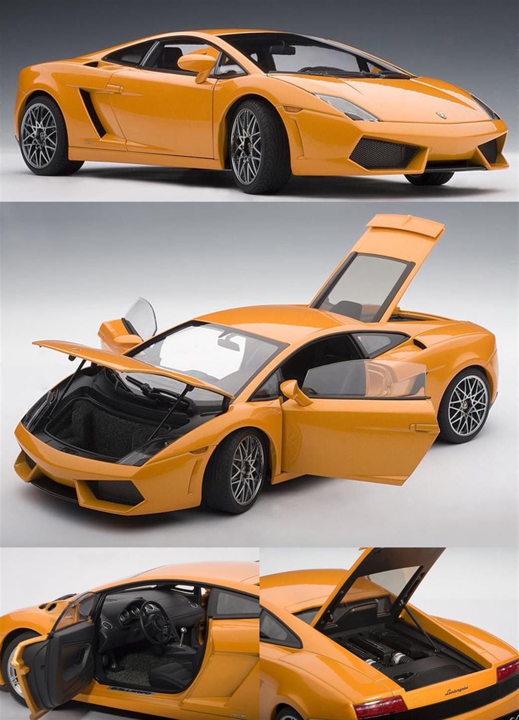 Auto Art 74593 Lamborghini Gallardo LP560-4 Borealis/Metallic Orange 1/18