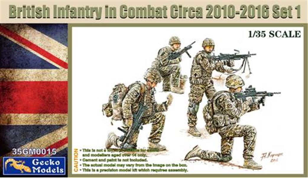 Gecko Models 1/35 35GM0015 British Infantry In Combat Circa 2010~2016 Figure Set 1