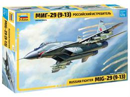 Zvezda 7278 1/72nd Mig 29(9-13) Russian Fighter Aircraft KitNumber of Parts 190  Length 240mm