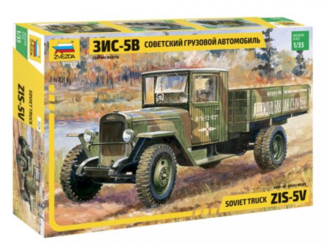 Zvezda 1/35 3529 ZIS-5 Soviet Truck Kit