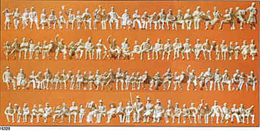 Preiser HO 16328 120 Seated Persons plastic figures
