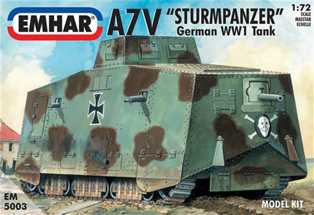 Emhar 1/72 EM5003 A7V German WW1 Tank