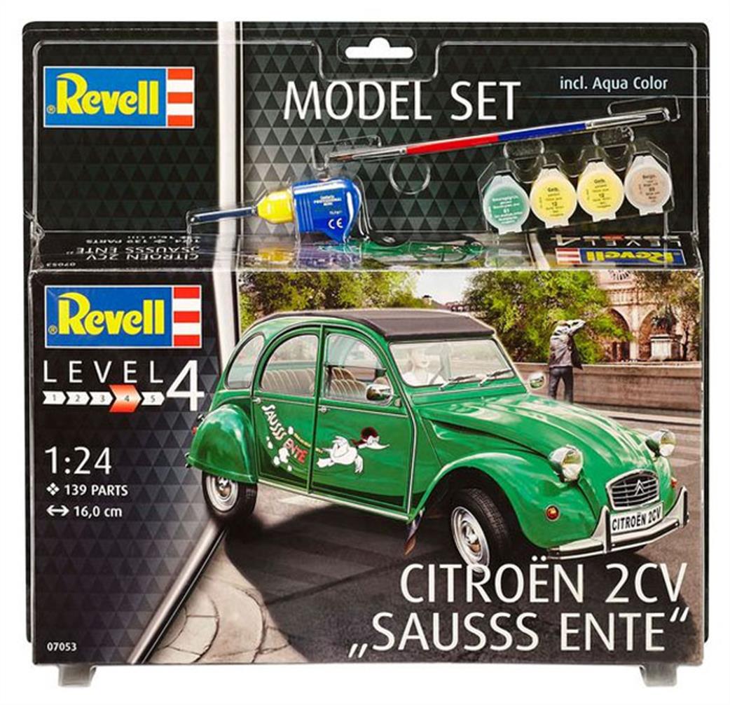 Revell 1/24 67053 Citroen 2CV Sausss Ente Model Set
