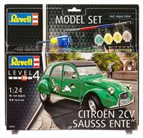 Revell 1/24 Citroen 2CV Sausss Ente Model Set 67053Length 160mm	Number of Parts 139Comes with glue and paints to assemble and complete the model.
