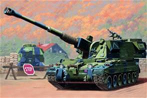 Trumpeter 00324 1/35 Scale British AS-90 155mm Self Propelled Howitzer.Nicely detailed model complete with full instructions including a full colour painting guide.