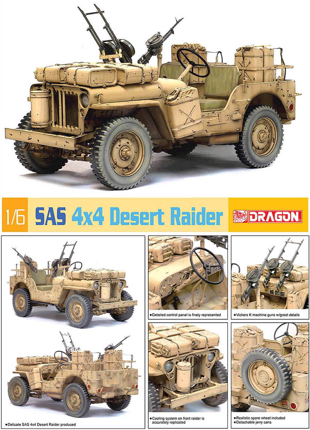 Dragon Models 75038 SAS 4x4 Desert Raider Kit 1/6