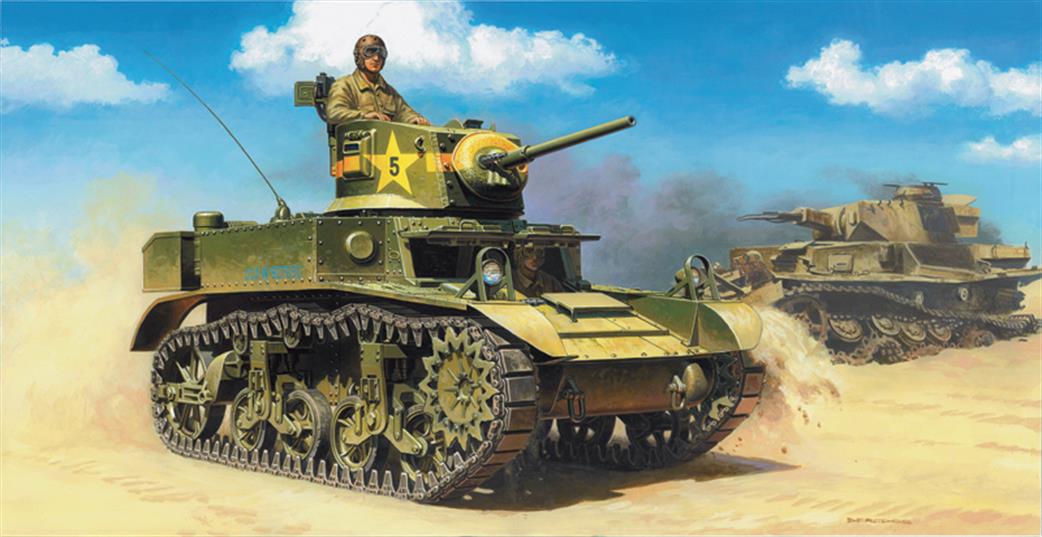 Italeri 1/35 6498 US M3A1 Light Tank Kit