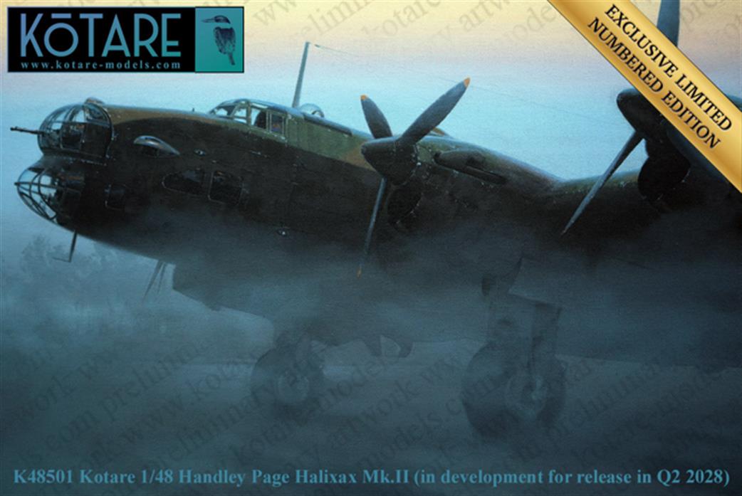 Kotare 1/48 K48501 Handley Page Halifax Mk II RAF WW2 Bomber Kit