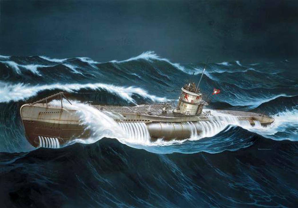 Revell 1/72 05015 German U Boat Submarine Type VIIC Wolf Pack