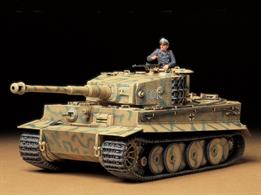 Tamiya 35194 1/35 Scale German Tiger 1 Tank - Mid Production ModelLength 241.5mm