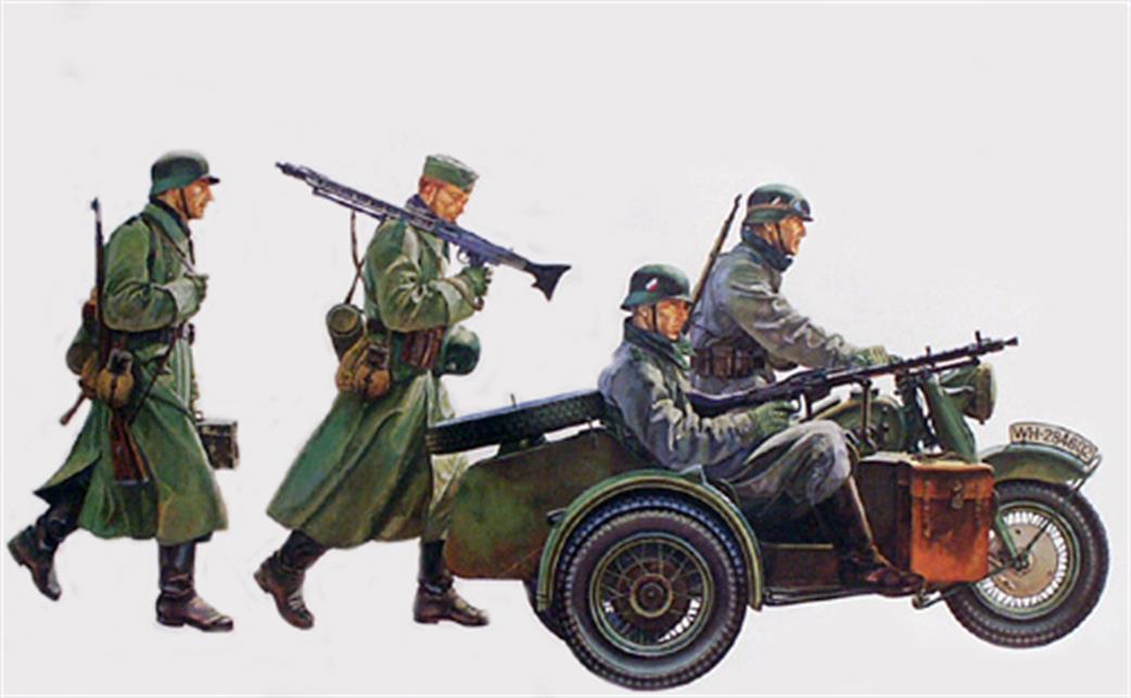 Tamiya 1/35 35016 German BMW R75 with Sidecar WW2 Plastic Kit