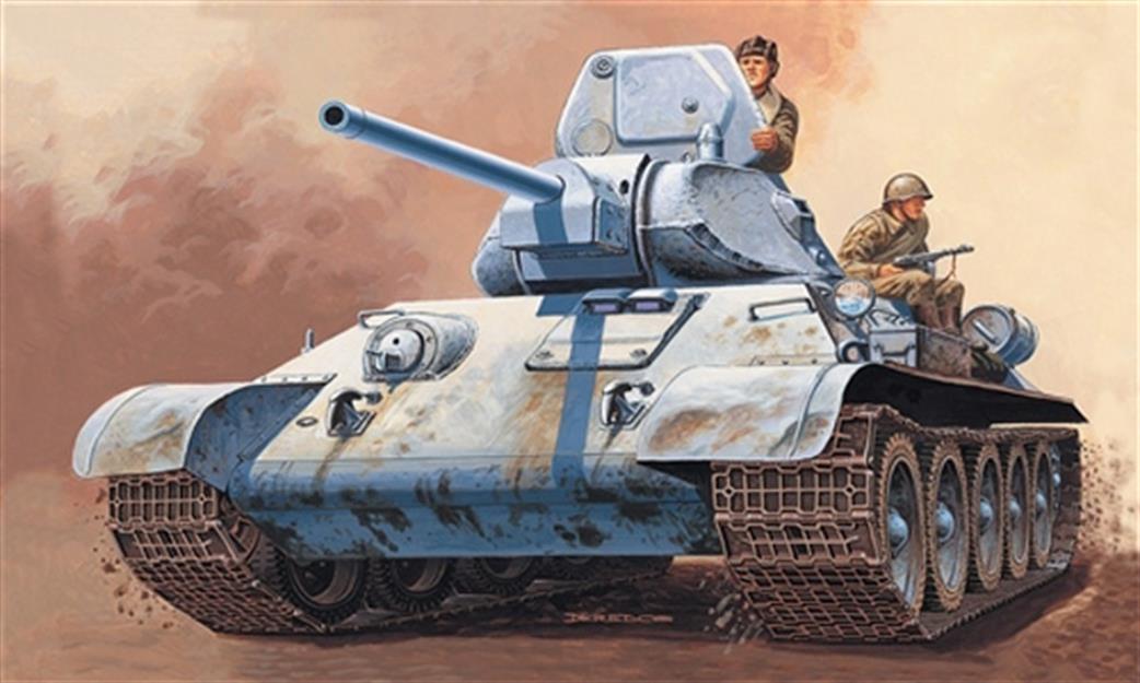 Italeri 7008 Russian T34/76m Tank 1942 1/72