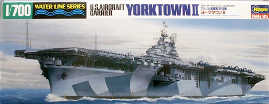 Hasegawa 1/700 44709 US Aircraft Carrier Yorktown 2 WW2