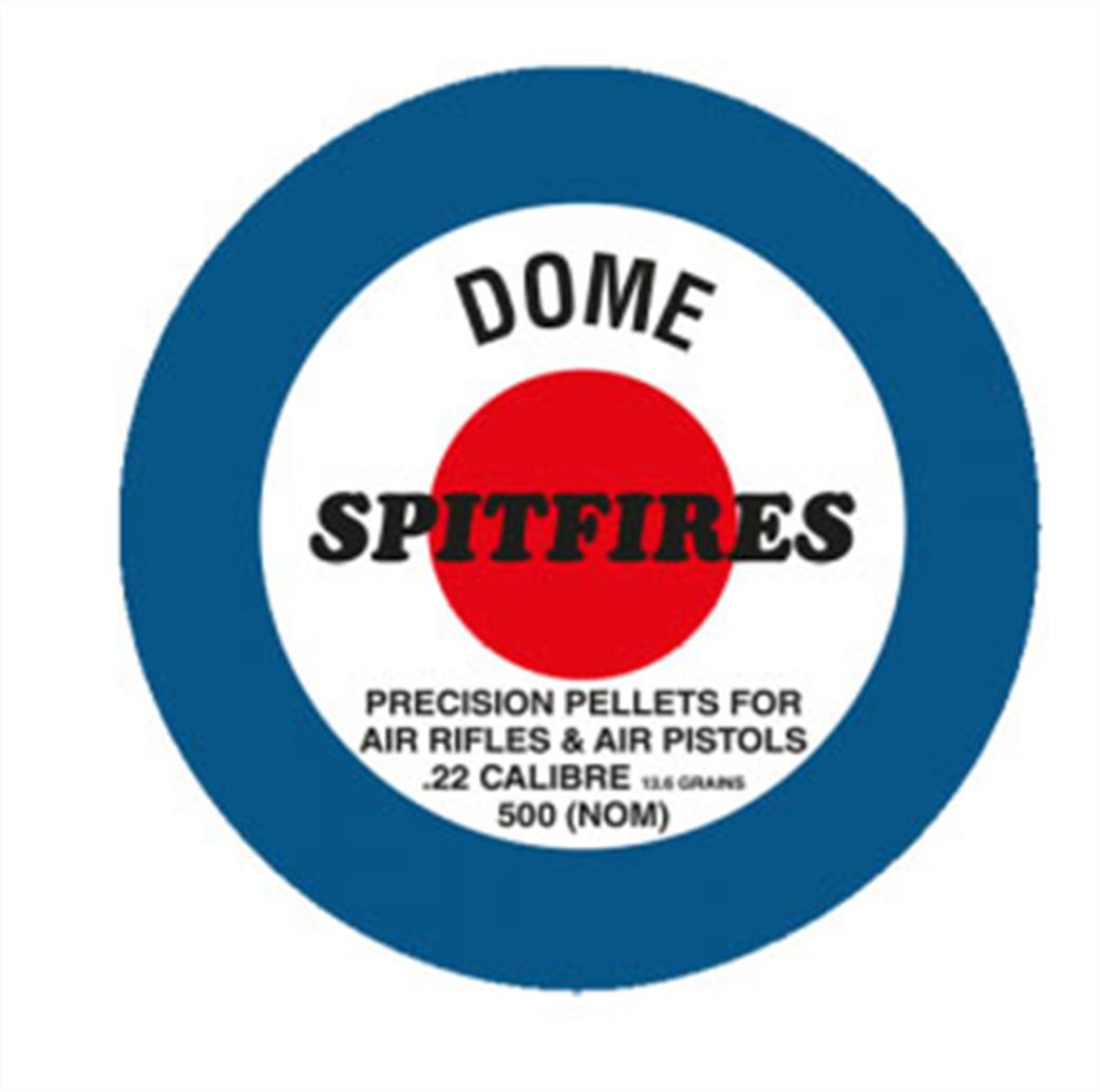 SMK  SPITFIRE22 Spitfire Domehead  .22 Airgun Pellets Tin of 500