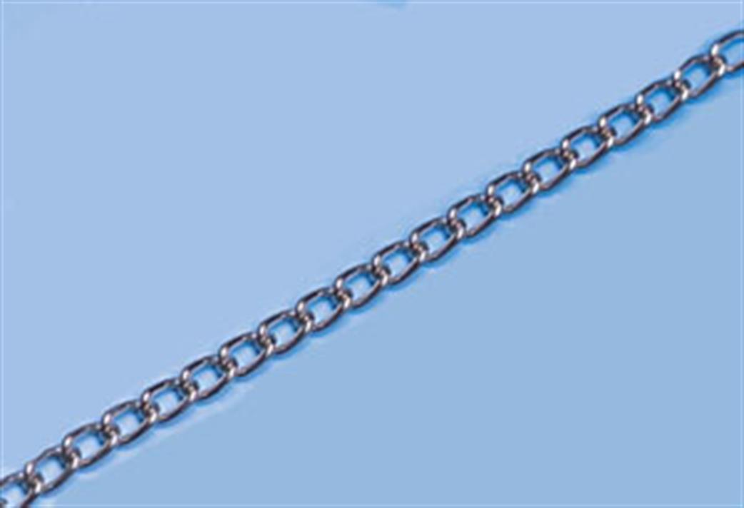Expo  30001 Nickel Plated Twisted Chain 8 Links per Inch 1 Metre