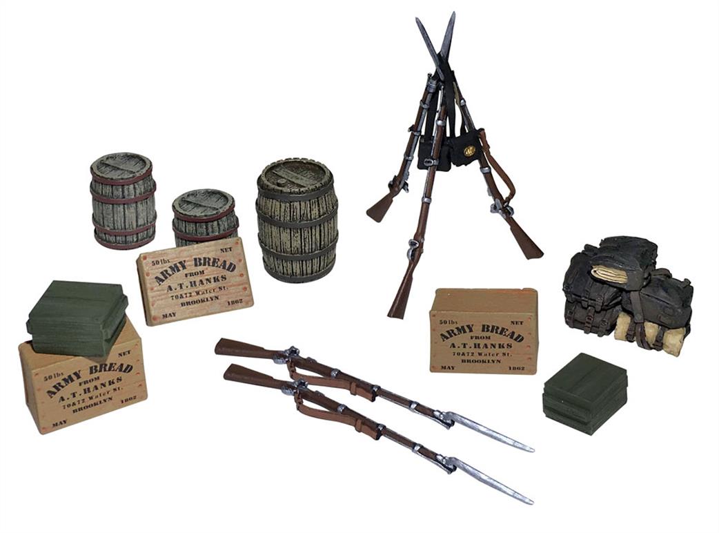 WBritain B31268 Encampment Accessory Set from the American Civil War 1/32