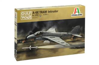 Italeri 1392 1/72 US Navy A-6E Tram Intruder - Gulf WarDimensions - Length 230mm.The kit includes some clear styrene components, decals for 2 versions, livery sheet and full instructions.Glue and paints are required