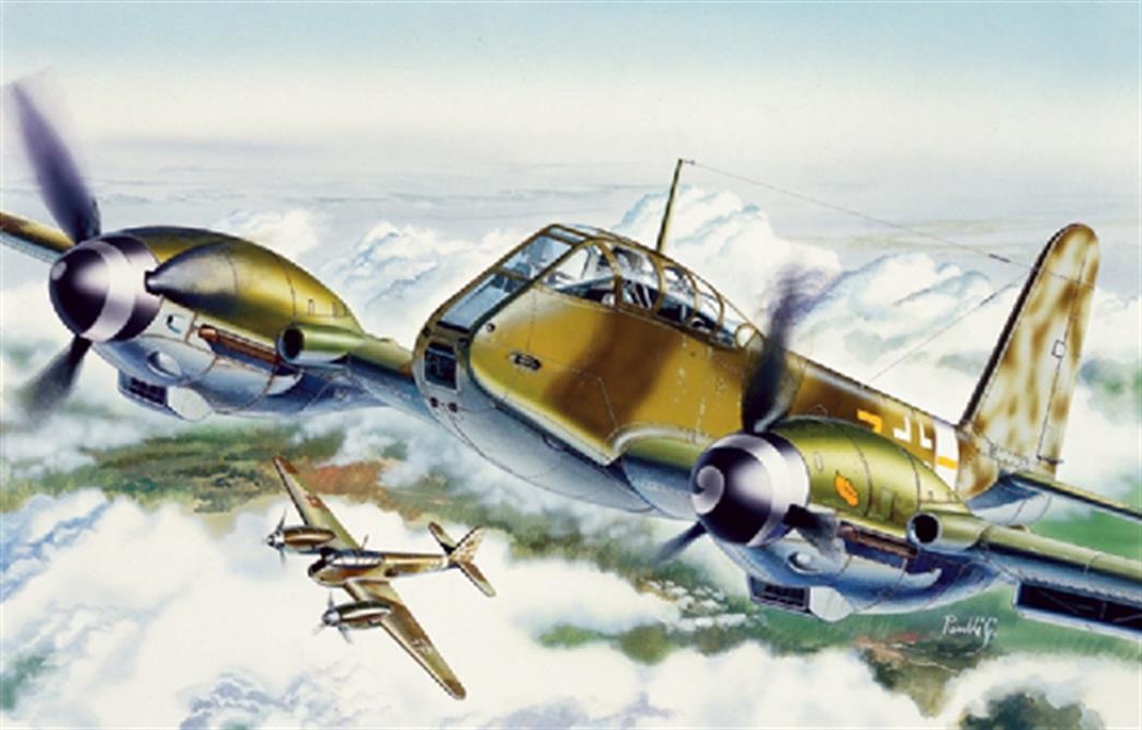 Italeri 1/72 074 Messerschmitt Me-410 Hornisse Fighter Kit