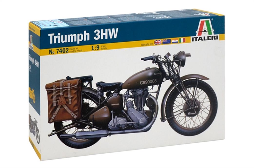 Italeri 1/9 7402 Triumph Military 3HW Solo Motorcycle Kit