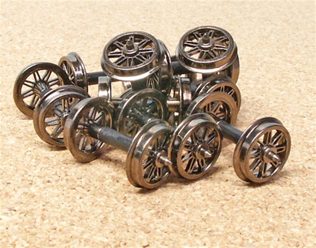 Bachmann OO 36-028 Metal Split Spoked Wagon Wheels Pack of 10