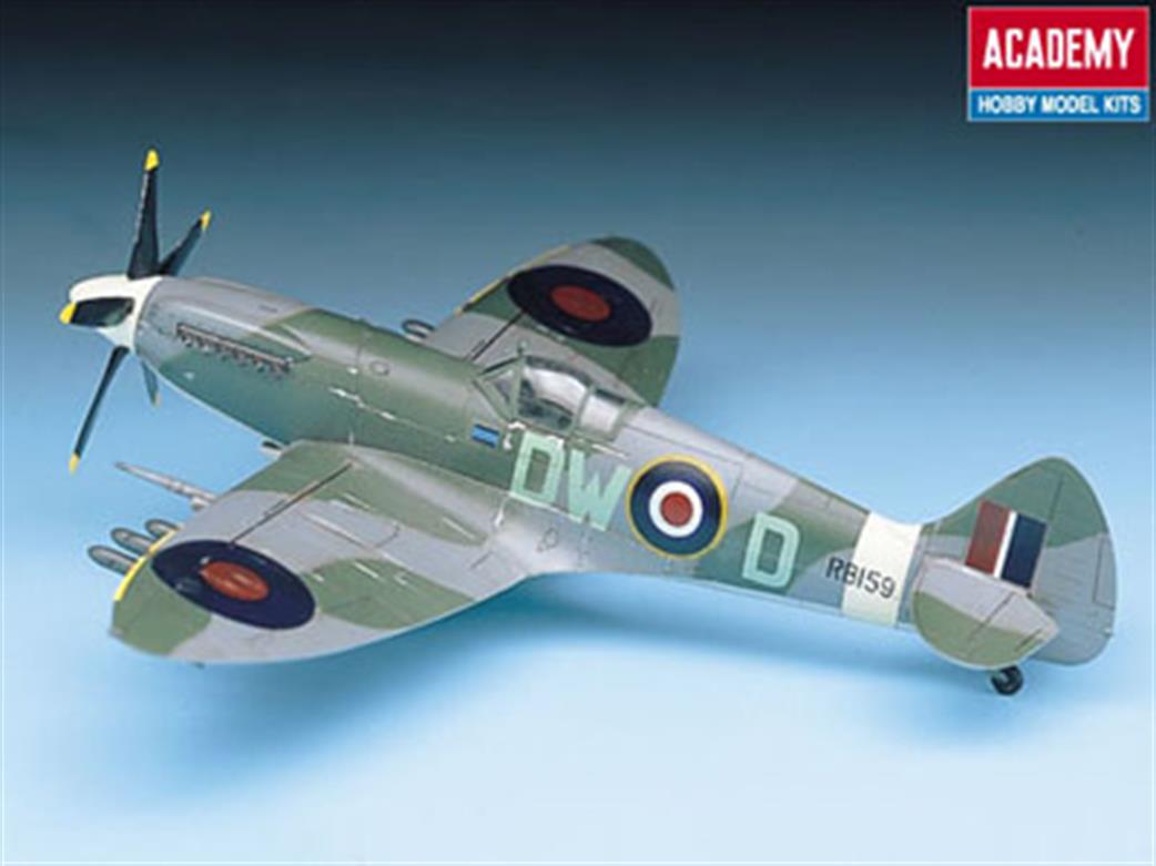 Academy 12484 Spitfire Mk.X1Vc Fighter Kit 1/72