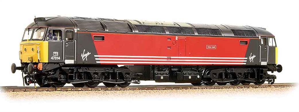 Bachmann OO 32-819 Virgin Trains 47814 Totnes Castle Class 47/4 Co-Co Diesel Locomotive Virgin Red Livery