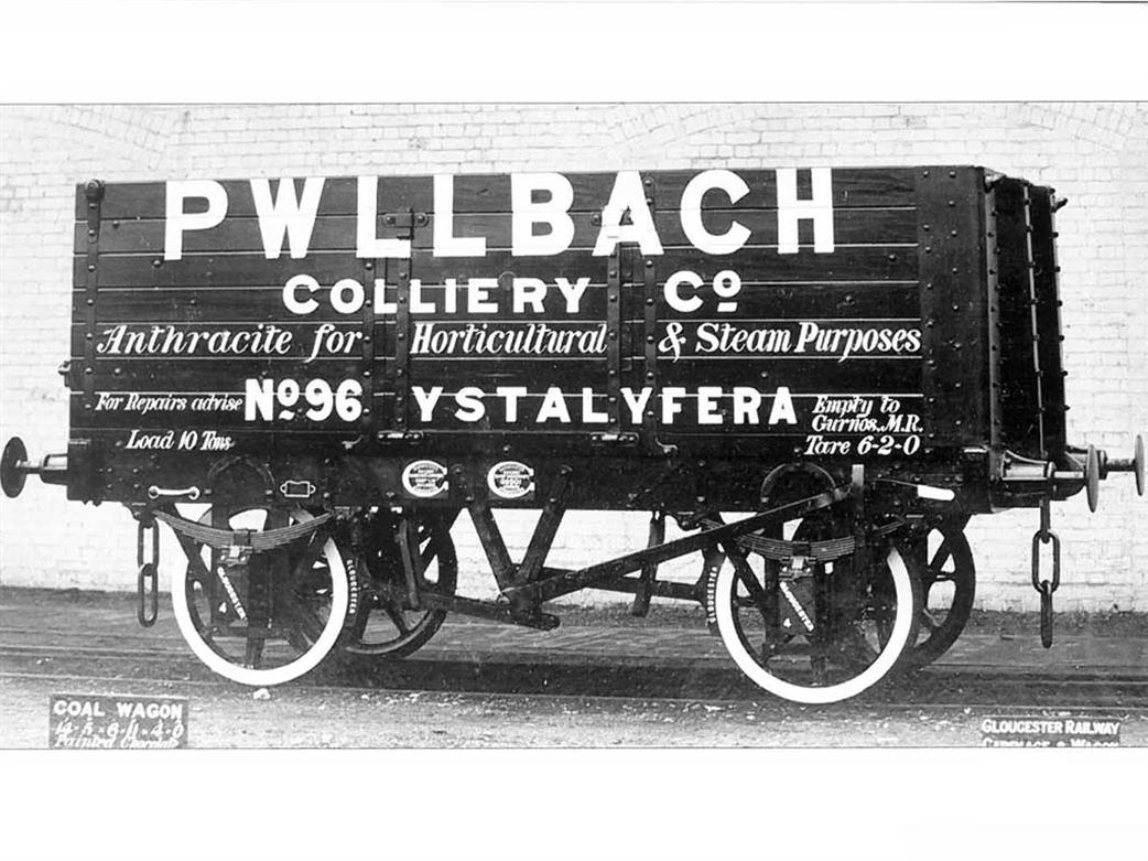 Dapol O Gauge 7F-073-013 Pwllbach 7 Plank RCH 1887 Type Open Coal Wagon Number 96