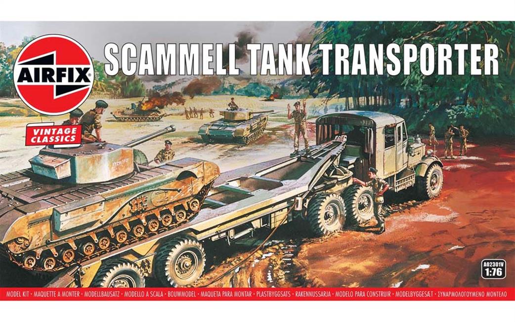 Airfix 1/76 A02301V British Army Scammel Tank Transporter Kit