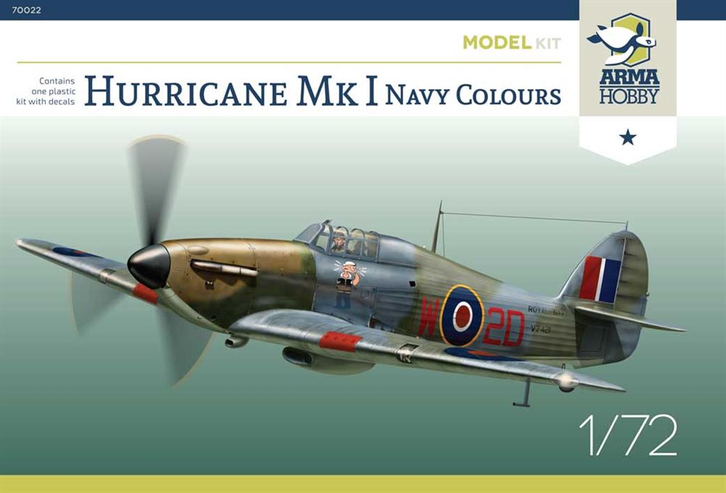 Arma Hobby 70022 Hurricane Mk1 Navy Colours Plastic Kit 1/72