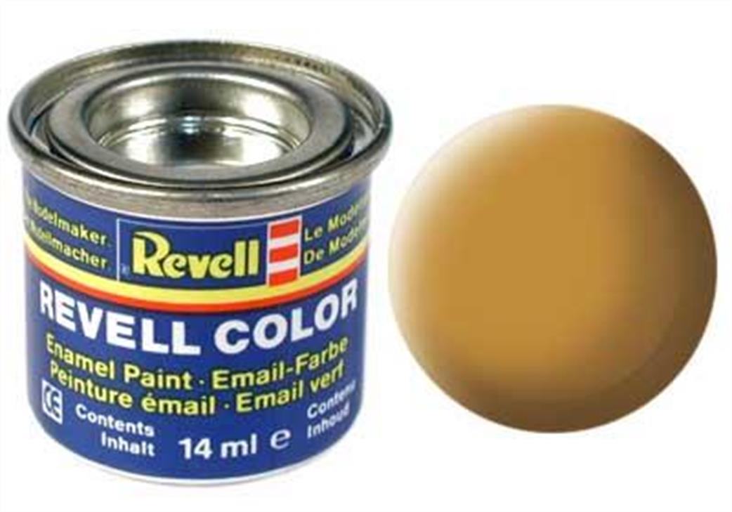 Revell  REV88 88 Matt Ochre Brown 14ml Enamel Paint Tinlet