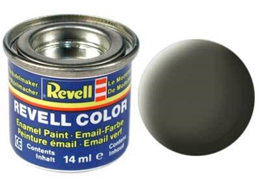 Revell  REV46 46 Matt Nato Olive 14ml Enamel Paint Tinlet