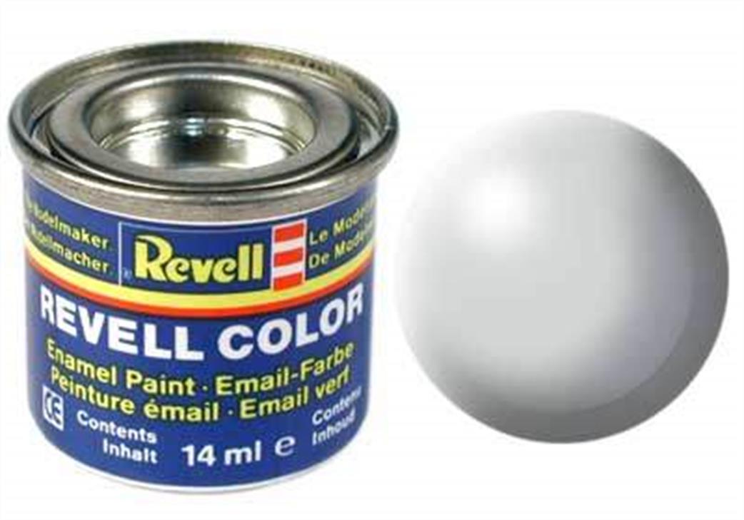 Revell  REV371 371 Satin Light Grey 14ml  Enamel Paint Tinlet