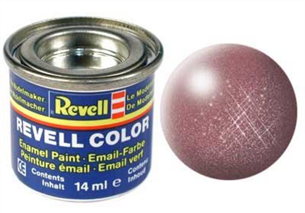 Revell  REV93 93 Metallic Copper 14ml Enamel Paint Tinlet