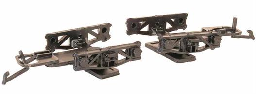 Pair of diamond frame type wagon bogies.Wheels and bearings required to complete.