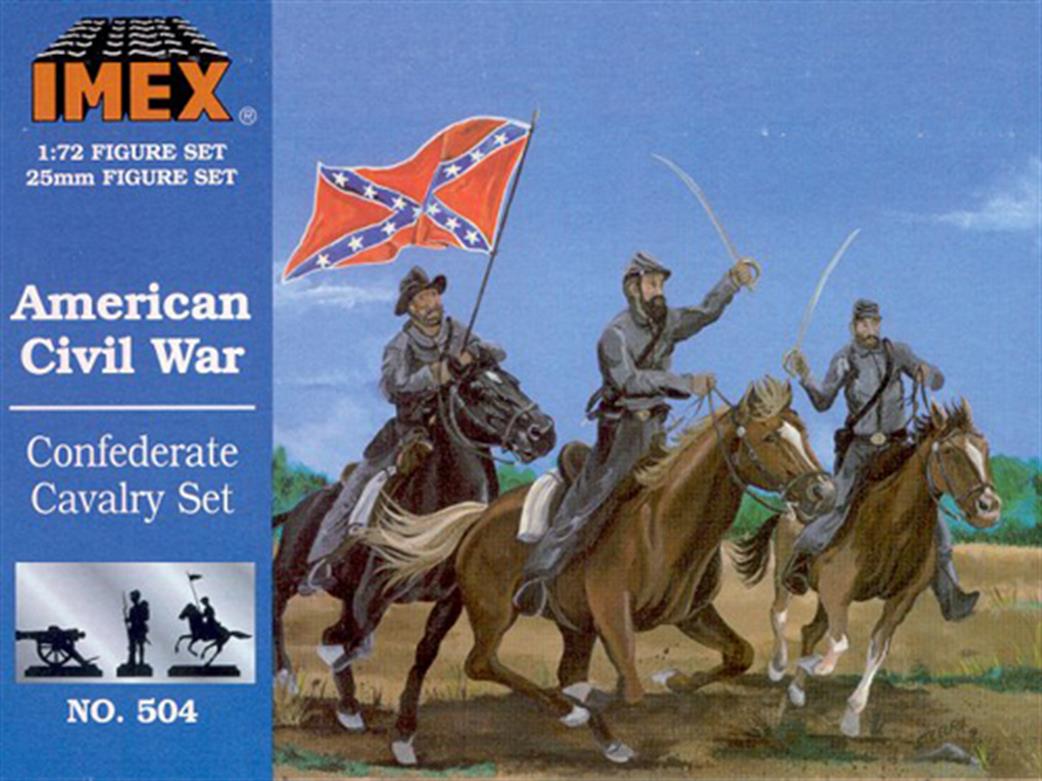 Imex Plastics 1/72 504 ACW Confederate Cavalry Set