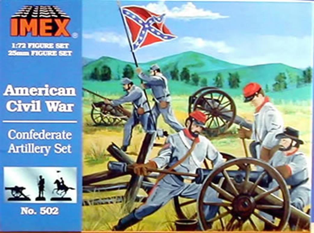 Imex Plastics 1/72 502 ACW Confederate Artillery Set