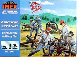 American Civil War plastic  Confederate Artillery Set