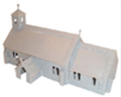 Plastic model kit to build a small village church.