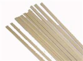 Amati Bass Lime Strip 10mm x 10mm. 1 metre length. Pack of 2.(Approx 3/8in. square)