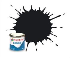 Humbrol 21 Gloss Black Enamel Paint 14ml E14/21Revell equivalent no. 7