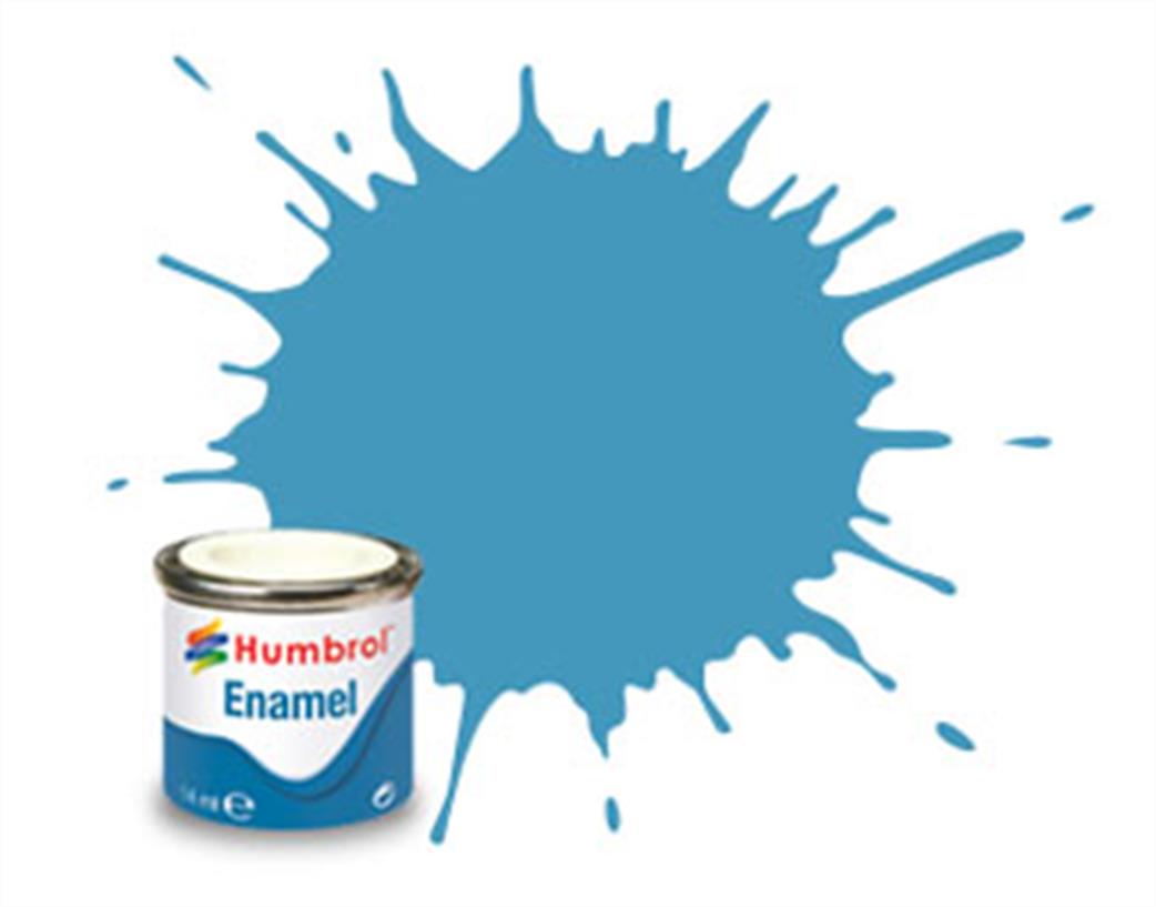 Humbrol  E14/89 89 Matt Middle Blue Enamel Paint 14ml